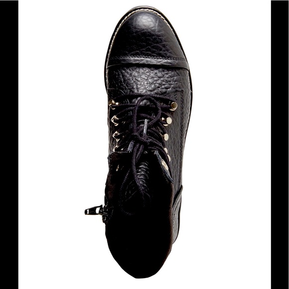 Steve Madden Genuine Leather Combat Boots - Picture 3 of 9